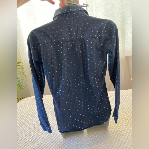 LOFT Softened Button Down Shirt Size L EUC - Picture 2 of 11